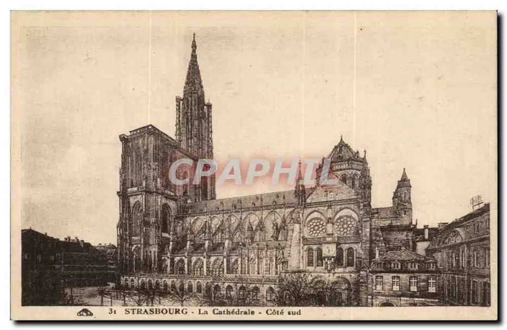 Estrasburgo - A Catedral - Lado sul — CPAPHIL, n°31 - Frente