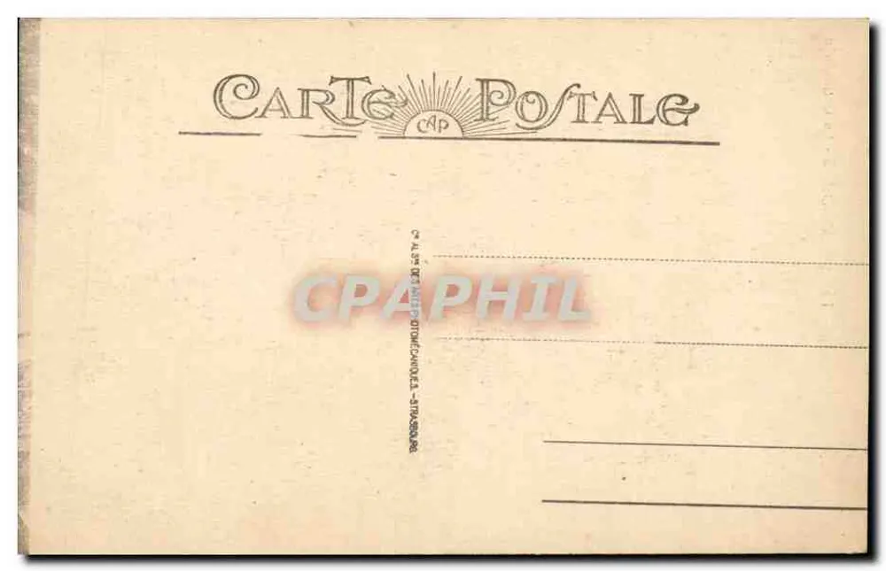 Estrasburgo - A Catedral — editor C. A. S. M. - n° 169 - Verso