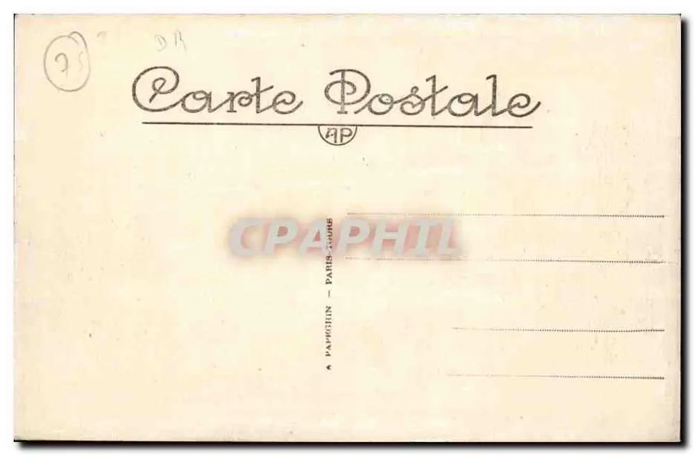 Paris — A Conciergerie — A.P. A Conciergerie - Verso