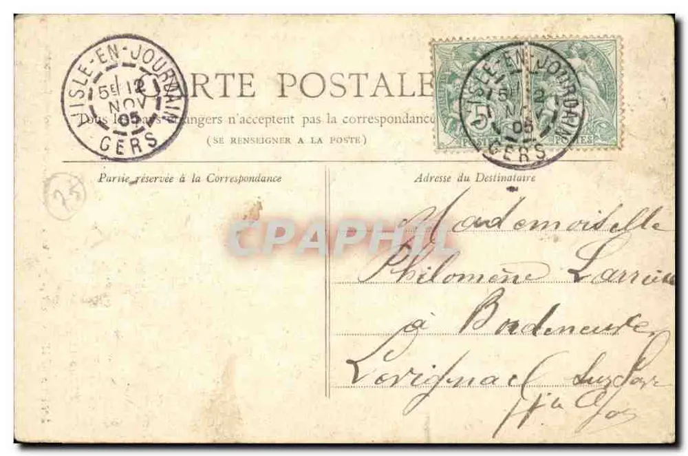 Belvédère der Buttes-Chaumont — Paris — Sammlung Petit Journal - Rückseite