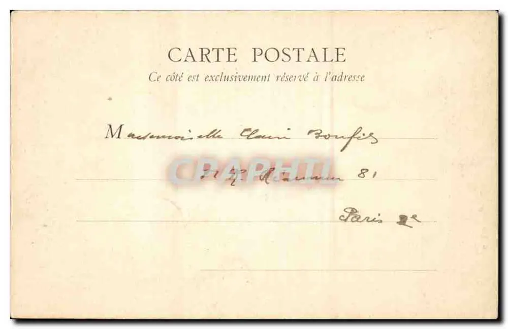 PARIS — Paleis van het Trocadéro — B.F. Paris 43 - Achterkant