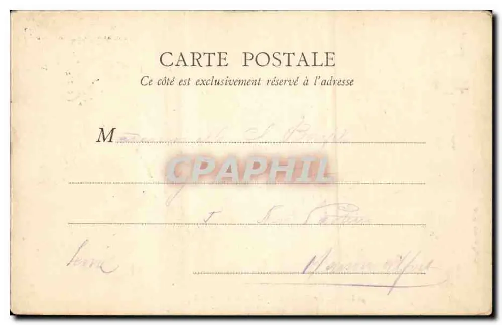 Rathaus: Ratssaal — Paris — Verlag B. F., Paris, n° 91 - Rückseite