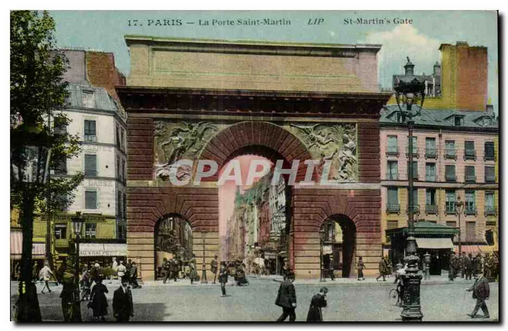 Paris — A Porta Saint-Martin — LIP - Frente