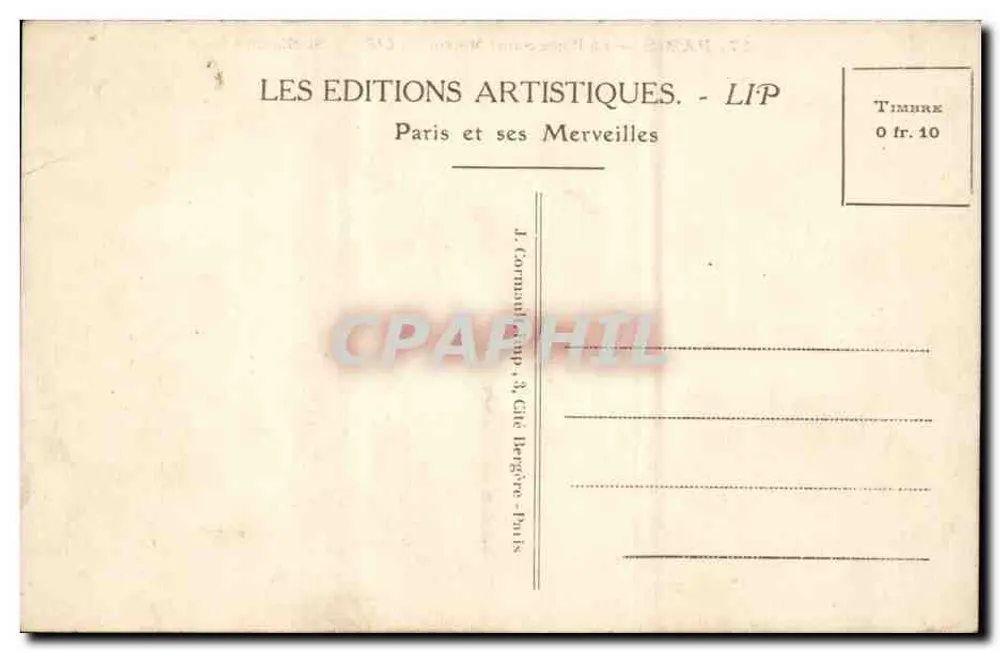 Paris — A Porta Saint-Martin — LIP - Verso