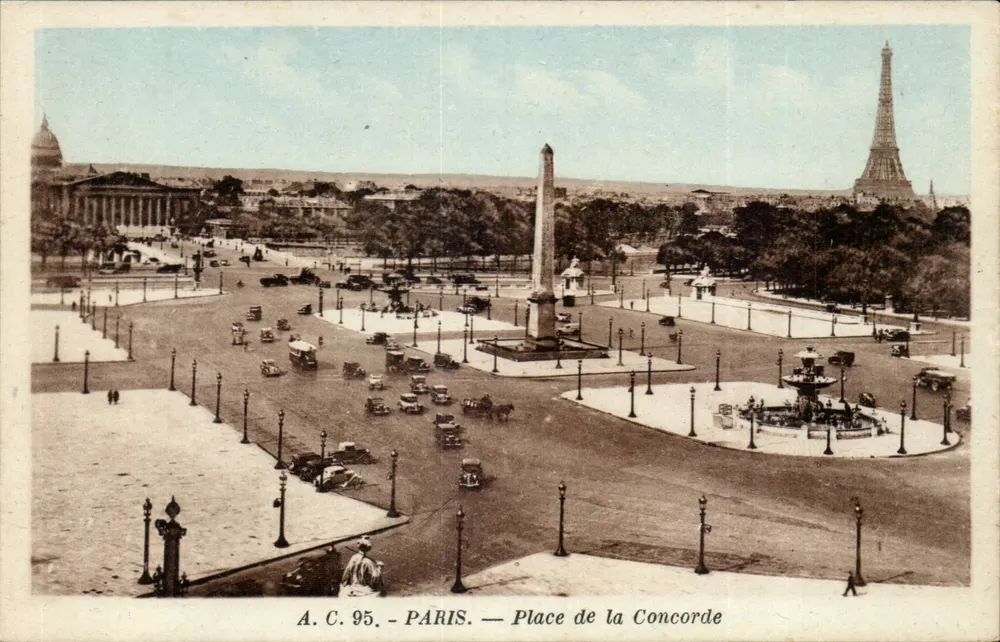 Place de la Concorde — Paris — A.C. 95 - Frente