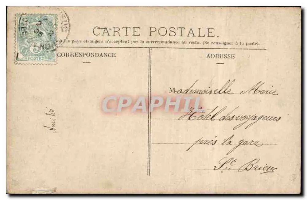 Paar in Abendkleidung — Liebesbotschaft — Verlag L. Kannel, Paris, Nr. 3.081 - Rückseite