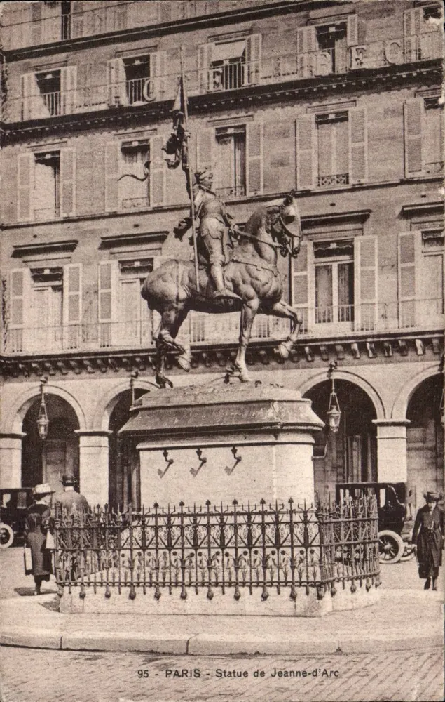 Paris - Estátua de Joana d'Arc — editor desconhecido, número de série 95 - Frente