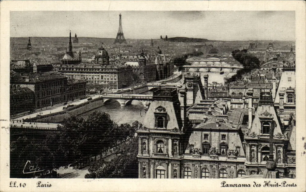 Paris — Panorama dos Oito Pontes — LL.10 - Frente