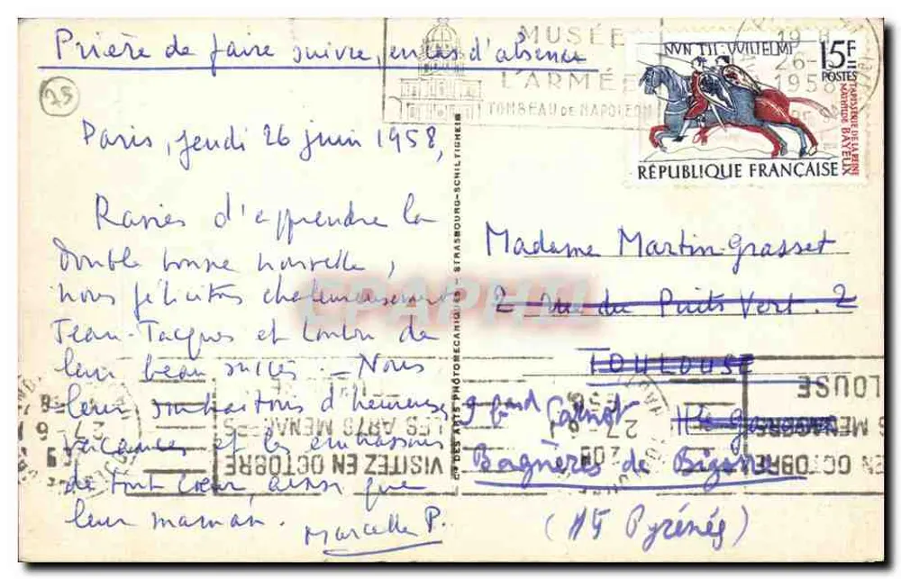 Paris — Panorama dos Oito Pontes — LL.10 - Verso