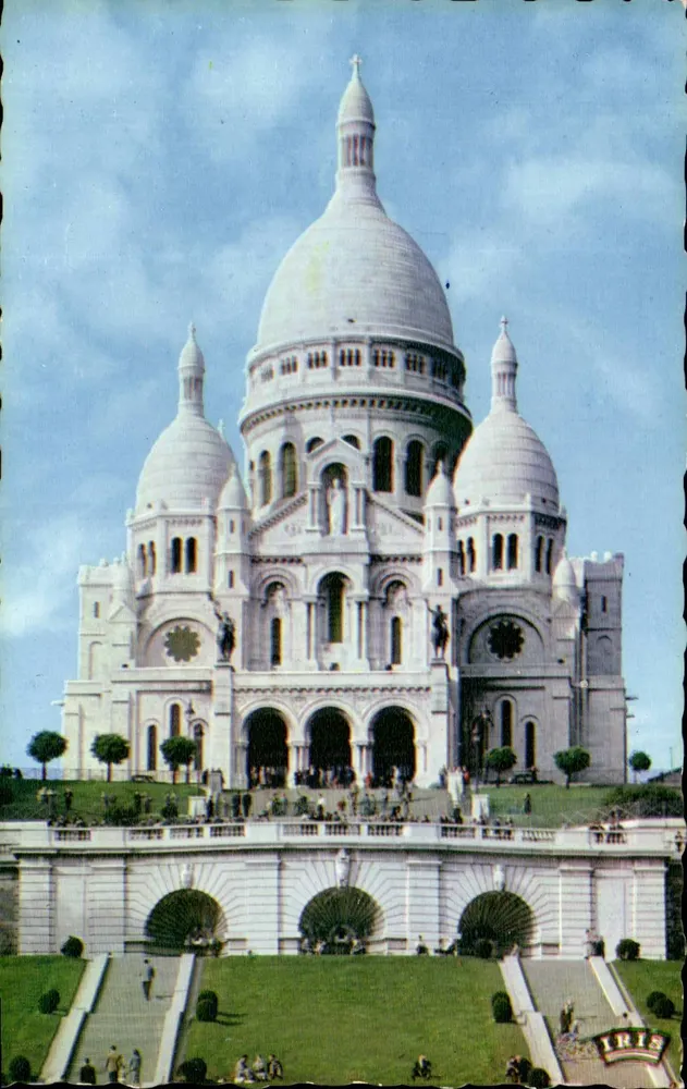 Paris - Basílica do Sagrado Coração — Éditions Chantal, Paris - Frente