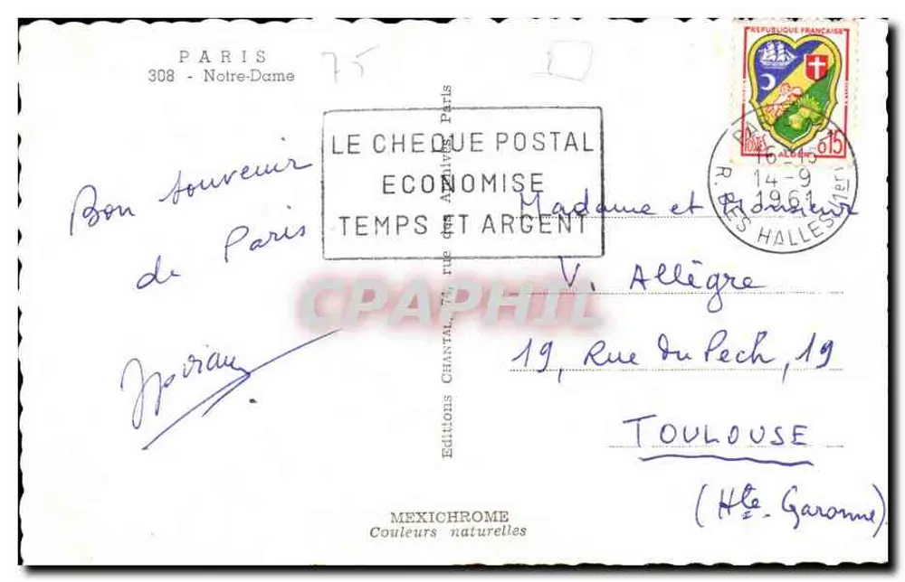 Notre-Dame de Paris — vista da fachada — Edições IRIS - Verso