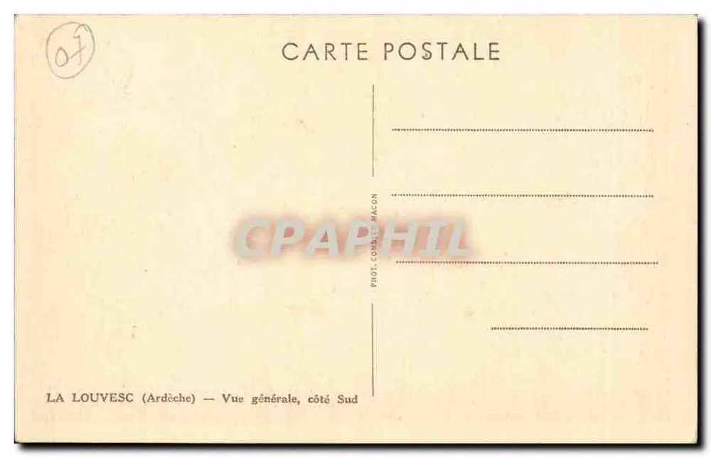 La Louvesc (Ardèche) — Vista geral, lado Sul — Fot. Comales Macón - Verso