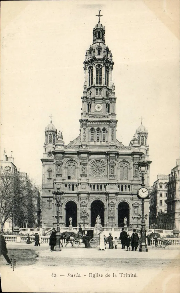 Paris — Igreja da Trindade — Editor L. B. H. N. 42 - Frente