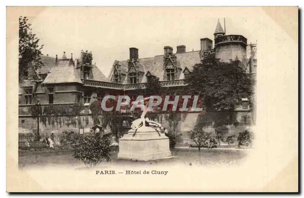 Paris — Hotel de Cluny — editor não visível - Frente