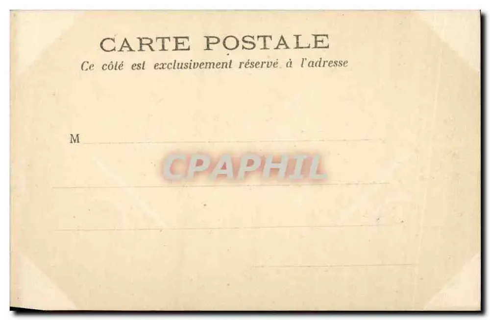PARIS — Panteão — Carta postal - Verso
