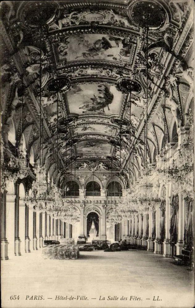 Paris — Rathaus — Saal der Feste — LL, Nr. 654 - Vorderseite