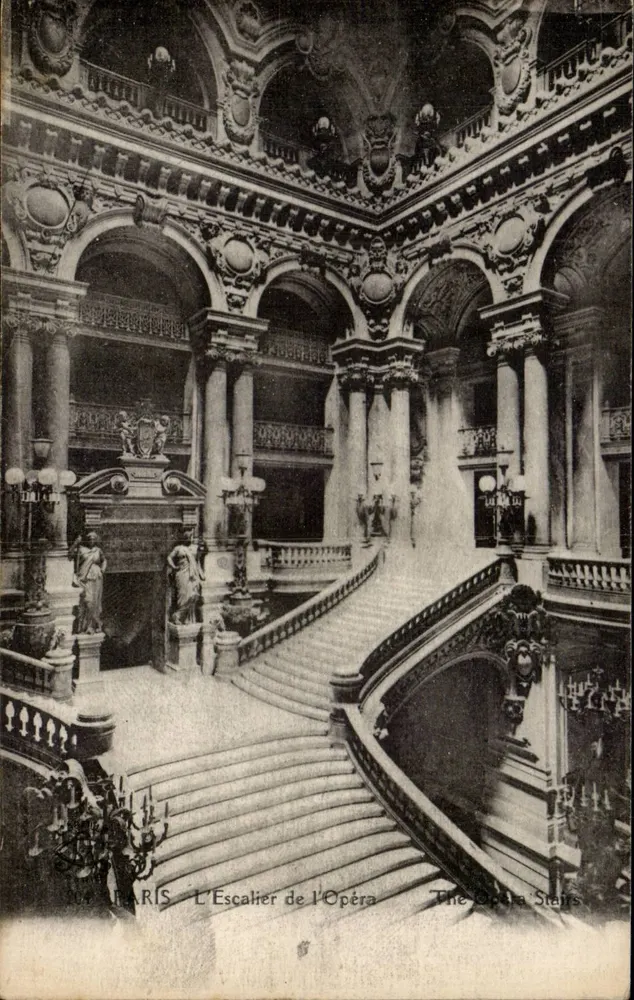 Paris — A Escada da Ópera — Imp. fot. Belle, Paris - Frente