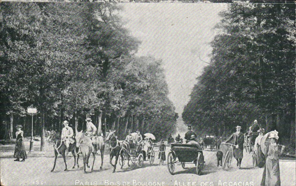 Paris - Bois de Boulogne - Allée des Accacias — P.S.C.I.C. - Vorderseite