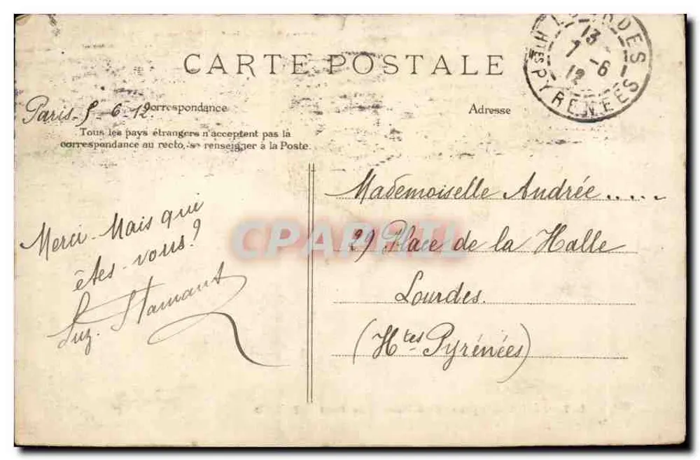 Parigi — Chiesa di San Vincenzo de Paoli — E. L. D. n° 587 - Verso