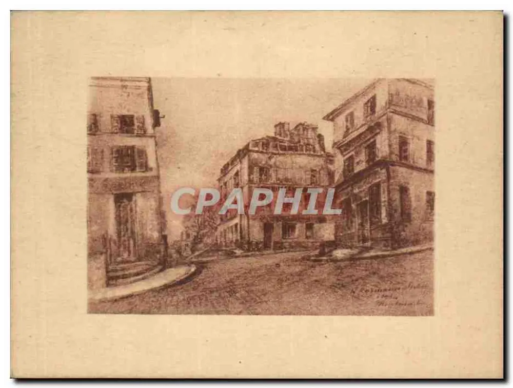 Paris - Vieux-Montmartre — Die Holzbillard — Verleger Paris - Vieux-Montmartre - Vorderseite