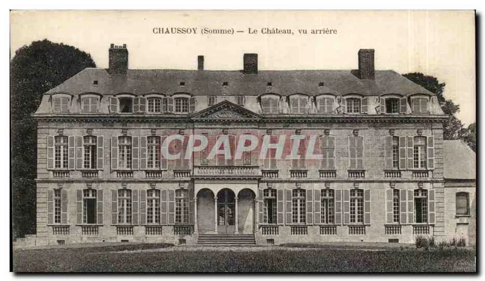 Chaussoy (Somme) — O Castelo, vista posterior - Frente