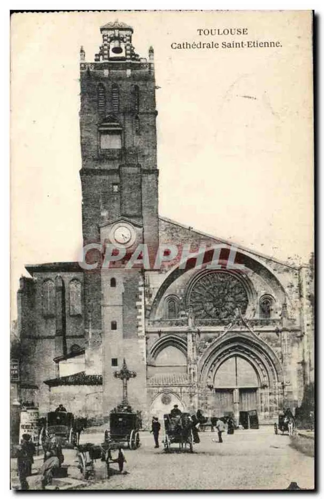 Toulouse — Catedral São Etienne — editor não identificado - Frente
