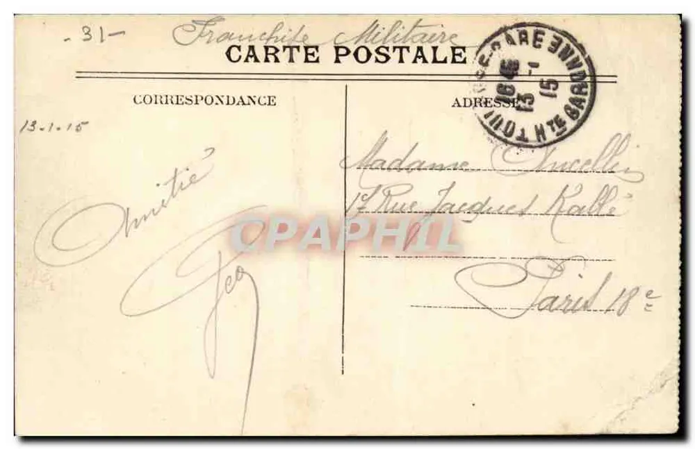 Toulouse — Catedral São Etienne — editor não identificado - Verso