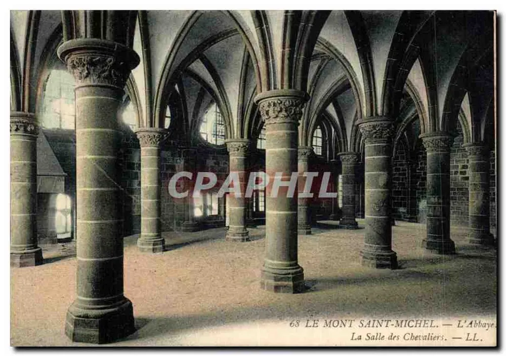 Der Mont Saint-Michel — Die Abtei. Der Saal der Ritter — LL. — n°68 - Vorderseite