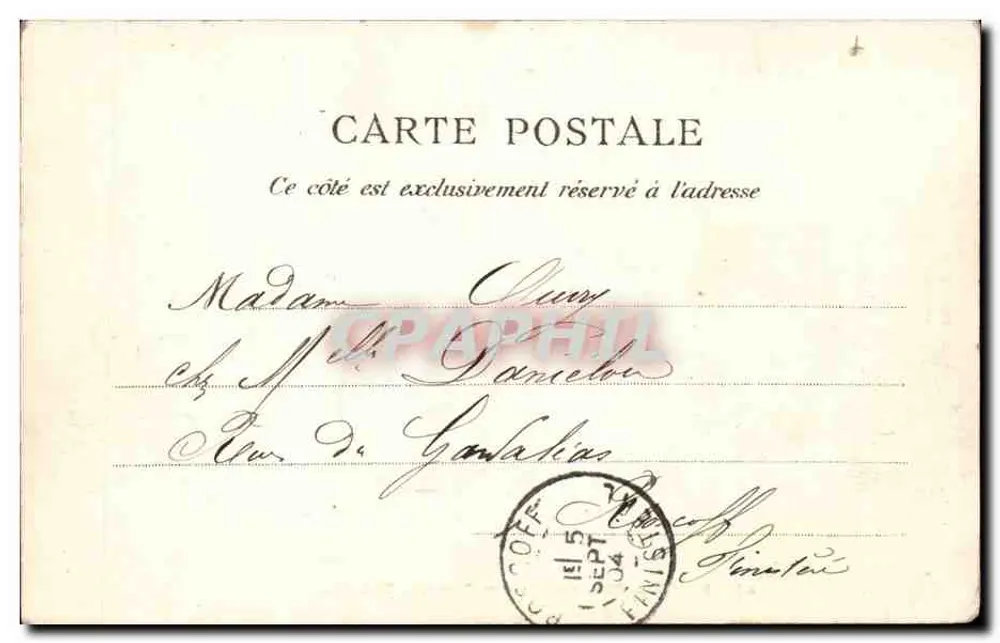Paris — Museu e Praça Cluny — C.T.C. - Verso