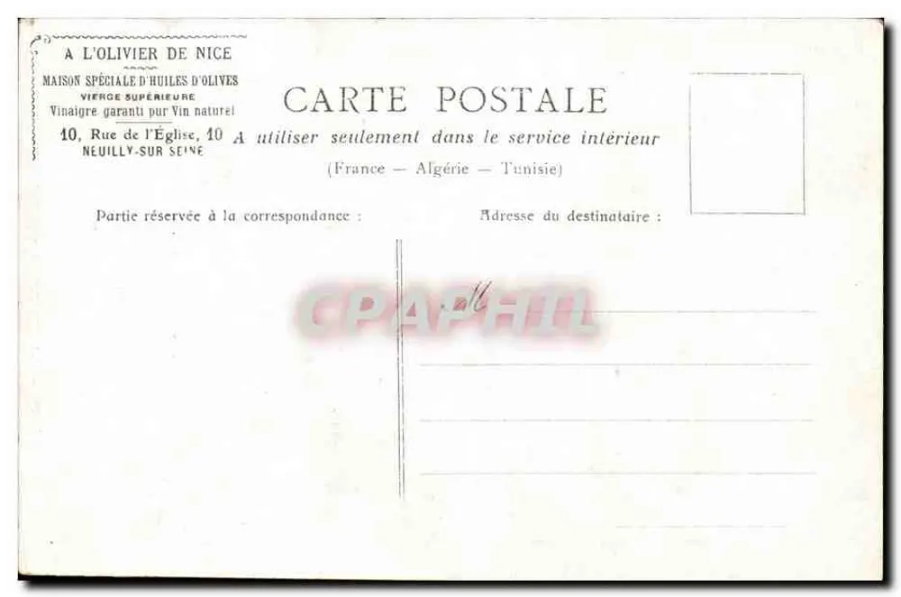 Paris — A Coluna Vendôme — Editor não identificado - Verso