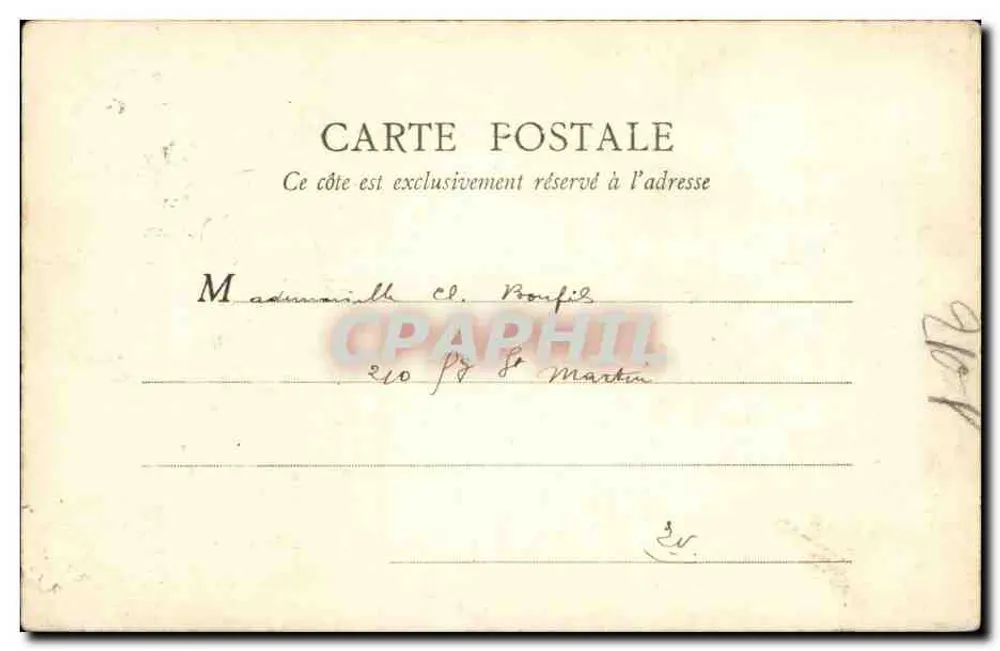 Paris — Fonte Médicis (Luxemburgo) — B. F. Paris, n° 70 - Verso