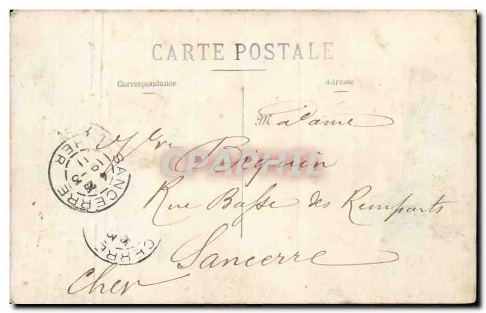 Segelboot — Kolonialausstellung 1900 — Paris - Rückseite