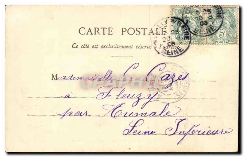 Paris — Praça das Vitórias — editor anônimo, n° 67 - Verso