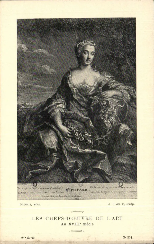 Madame Pelissier — Portrait der Herzogin von Burgund — J. Daulle, Bildhauer — Serie 21, n° 251 - Vorderseite