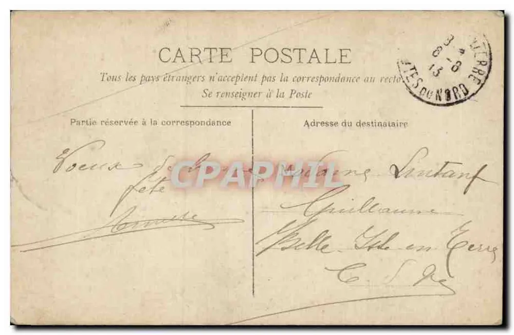 Lächelnde Blumenverkäuferin — Paris — veröffentlicht von CHICHE - Rückseite
