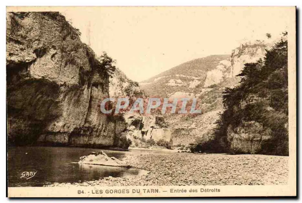 As Gorges do Tarn — Entrada dos Détrolts — Gaby - Frente