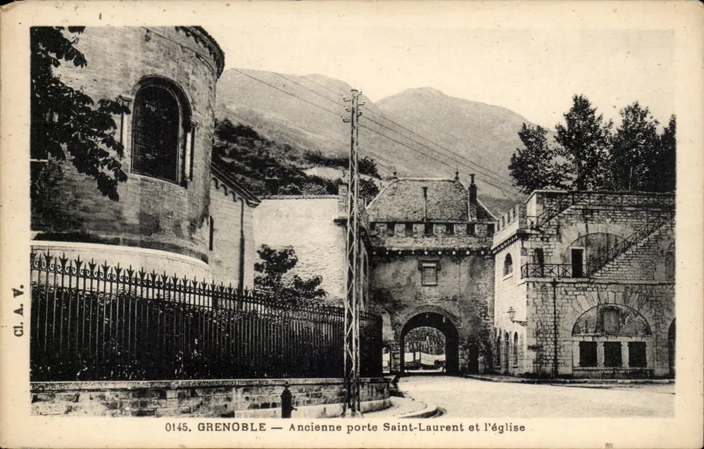 Grenoble — Alte Saint-Laurent-Tore und die Kirche — CL.A.V. n°0145 - Vorderseite