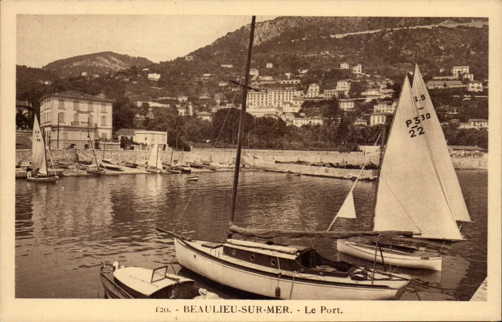 Beaulieu-sur-Mer - Le Port — Edição Grimaldi, n° r20 - Frente