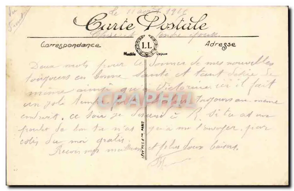 Reims — A Catedral — LL, n° 244 - Verso