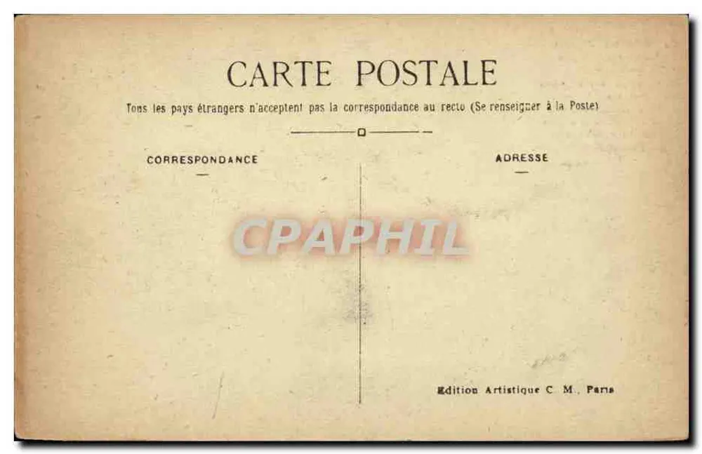 Paris (8º arrondissement) — O Arco do Triunfo da Estrela — Edição Artística C.M. Paris - Verso