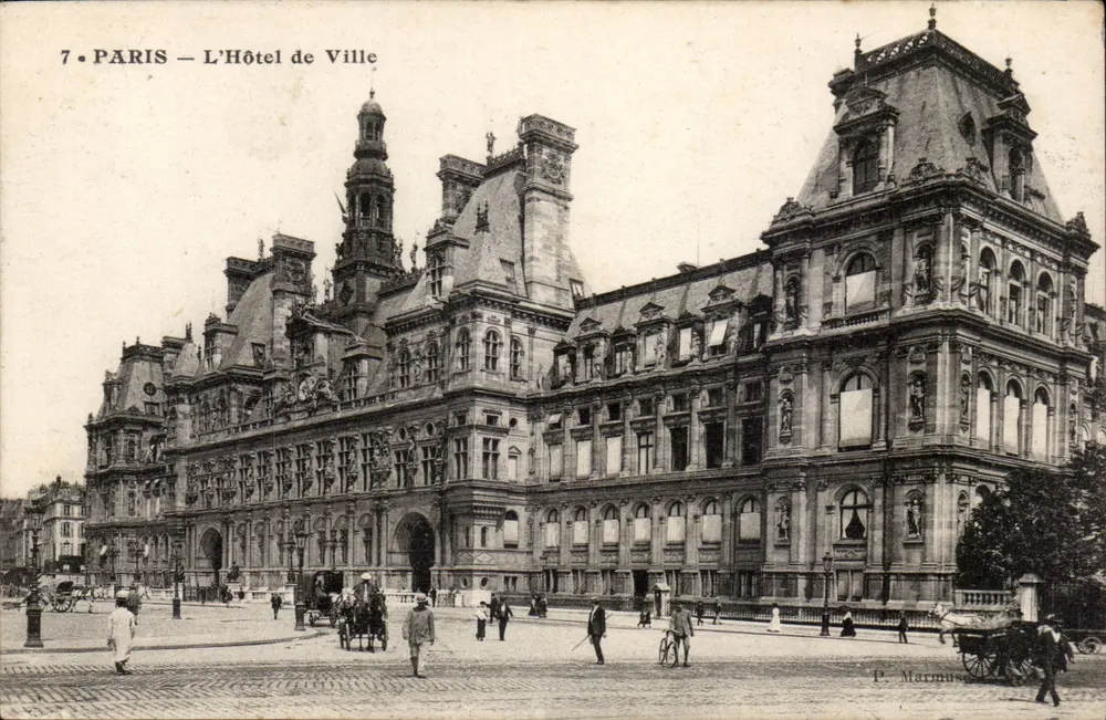 Paris — O Hôtel de Ville — P. Marmuse - Frente