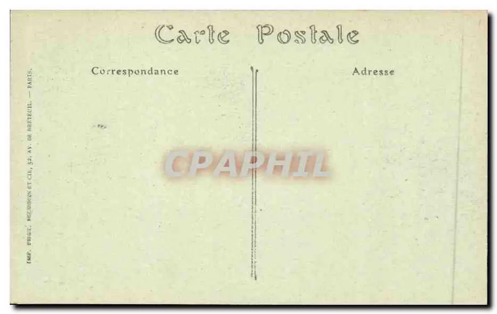 PARIS — Jardin des Plantes, das Alte Museum — JND Post. - Rückseite