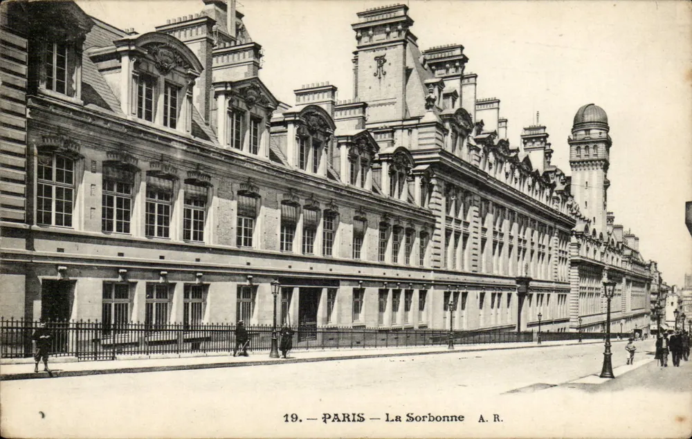 Paris — A Sorbonne — A.R. n°19 - Frente