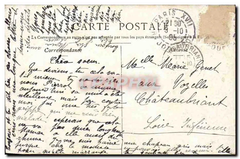Paris - Fonte de Médicis — Stäers Paris, n° 71-2 - Verso