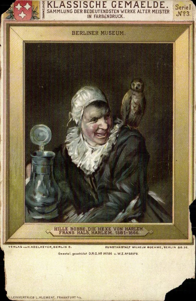 Hille Bobbe, la sorcière de Harlem — œuvre de Frans Hals (1581-1666) — éditeur Verlag von H. Neelmeyer, Berlin - Vorderseite