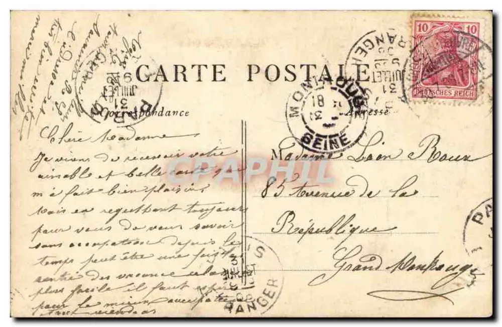 Supplication — Genreszene — LE DÉ, n°216 - Rückseite