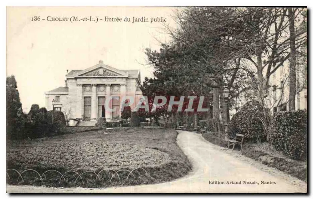 Cholet (M.-et-L.) — Toegang tot het openbaar park — Uitgave Artaud-Nozais, Nantes - Voorkant