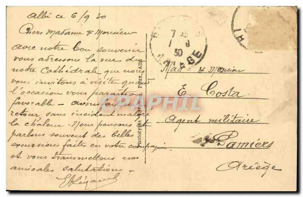 Albi — Katedra św. Cecylii — Le Tarn Illustré 3066 - Rewers
