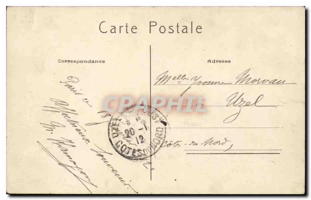 Arco do Triunfo do Carrousel — Paris — editor não identificado, n° de série 550 - Verso