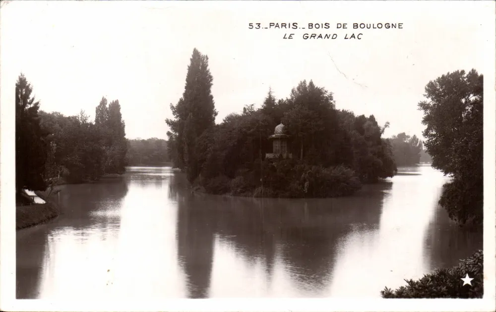 Paryż - Las Boulogne - Duży Jezioro — wydawca nieznany, n° 53 - Awers